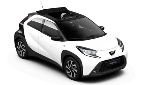 Spirou car rentals at Paros - Toyota Aygo X OPEN TOP